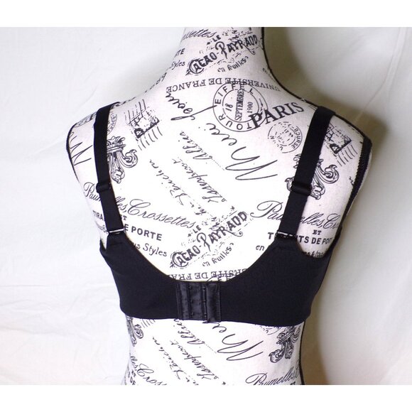 🆕WACOAL Inside Job Full Unpadded Underwire Bra 36DDD Black #855345 - Picture 7 of 8